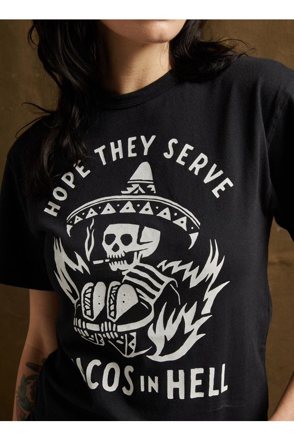 Hope They Serve Tacos in Hell T-Shirt, Funny Taco Shirt, Cinco De Mayo Party Tee, Mexican Food Lover Shirt, Hipster Taco Design