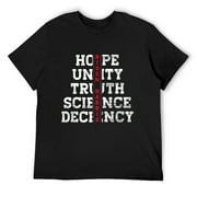 Hope Unity Decency Science Truth 01.20.21 Biden Harris Win T-Shirt Black Small
