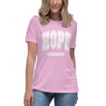 thumbnail image 1 of Hope Women's Christian T-Shirt – Inspirational Faith Graphic Tee, Positive Message Shirt, Spiritual Apparel (Heather Prism Lilac, L), 1 of 6