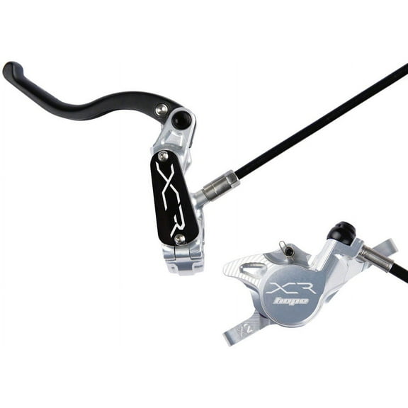 Hope XCR Pro X2 Disc Brake and Lever Set - Front, Hydraulic, Post Mount, Silver