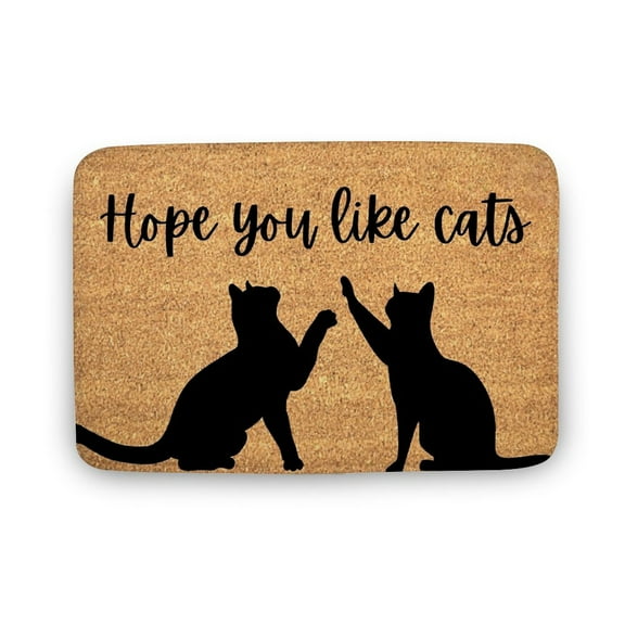 Hope You Like Cats Doormat, Cat Doormat, Cat Rug, I Hope You Like Cat Doormat, Housewarming Gift, Homewarming Gift, Cats,Indoor Doormat,Front Back Door Mat 17x30