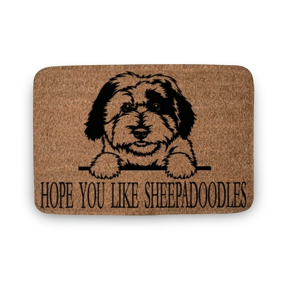 Hope You Like Sheepadoodles Welcome Mat Perfect Gift for Dog Owner Pet Lover, New Home Decor,Home Decor, Welcome Mat,Indoor Doormat,Front Back Door Mat 17x30