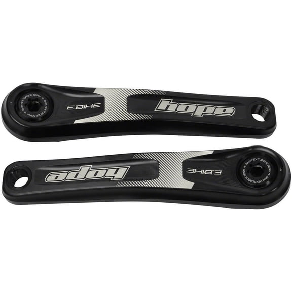 Hope 155mm ISIS Crank Arm Set for Ebike, Standard Offset, Black