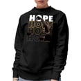 thumbnail image 1 of Hope feat. Justice Scale, Black Crewneck Sweatshirt, 3XL, 1 of 2
