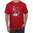 thumbnail image 1 of Hope is An Anchor For The Soul Hebrews 6:19 Inspirational/Christian Men's Graphic T-Shirt, Red, Medium, 1 of 3