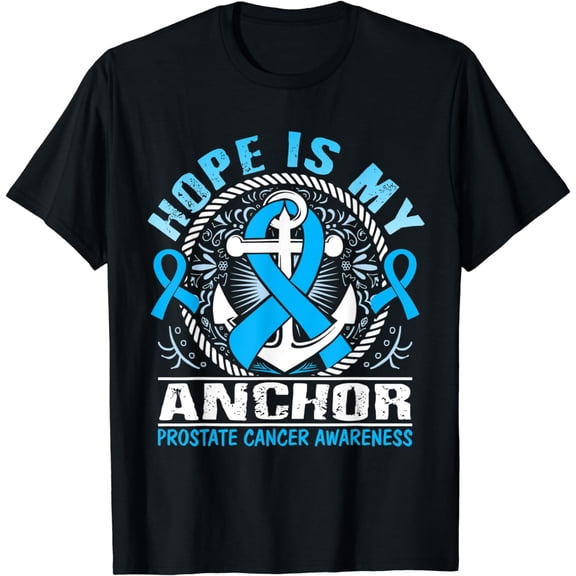 Hope is my Anchor Prostate Cancer Awareness T-Shirt
