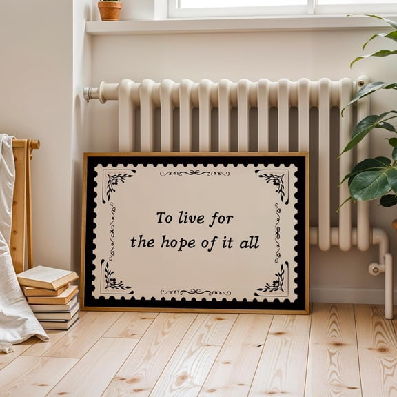 Hope of it all Print Taylor Wall Art, Vintage Printable Poster, Lyric Print, Horizontal Wall Art, Bedroom Print Above bed (Unframed)