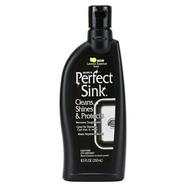 Hope's Perfect Sink Cleaner and Polish, Removes Stains on Stainless Steel, Cast Iron, Porcelain, Etc, 8.5 Fl Oz