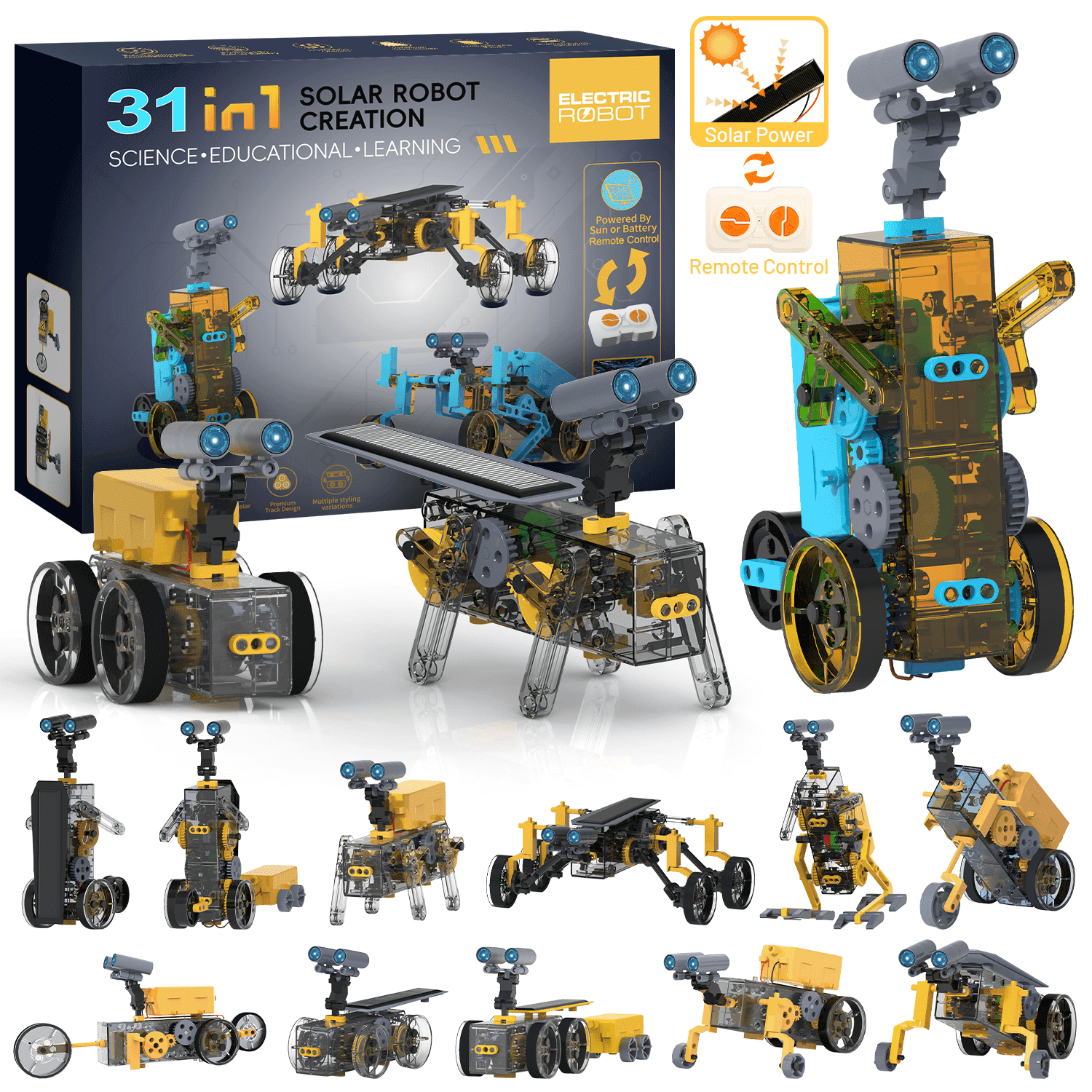 Written Term Paper HopeRock 31-in-1 Solar Robots Kit STEM Toys for Kids, Science Kit for ...