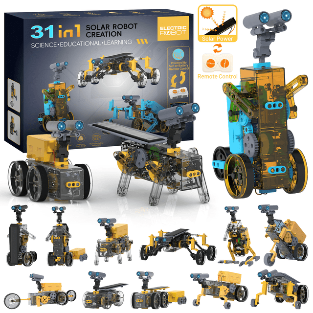 HopeRock 31-in-1 Solar Robots Kit STEM Toys for Kids, Science Kit for ...