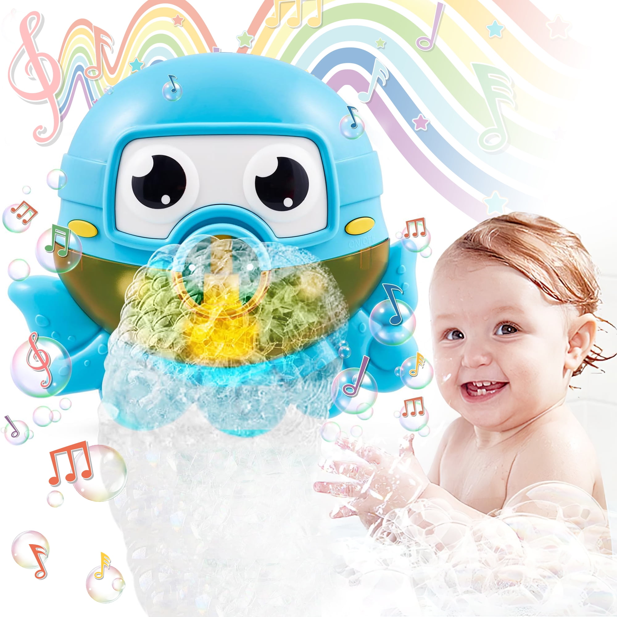  GFORI Baby Bath Bubble Toys Set,1000+ Bubbles Per