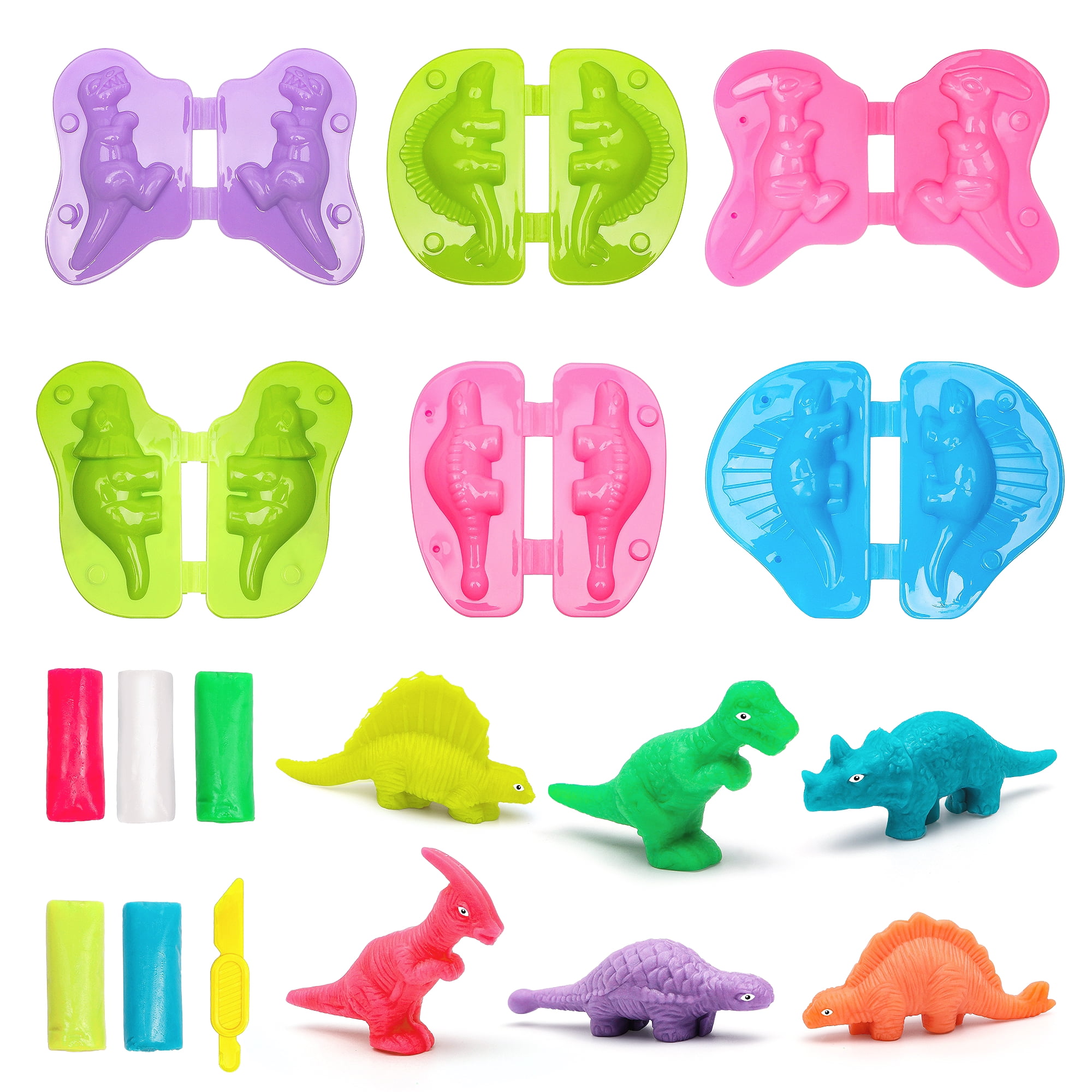 QSHQ Playdough Set, Playdough hamburger Set with 28 PCS Play Dough  Accessories and Play Clay Sets with 12 Colors Dough for 3 4 5 6 Years Old  Boys and Girls Birthday Gift 