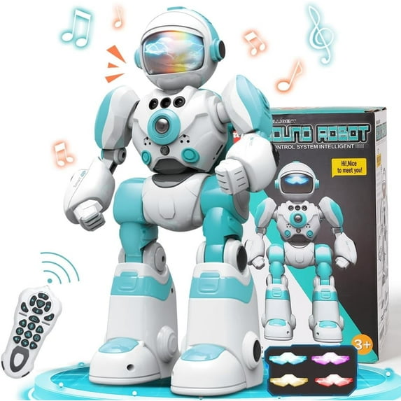 HopeRock RC Robot Toys for Kids, Gesture & Sensing Programmable Remote Control Smart Robot, Birthday Gift for Boys Girls Age 3 4 5 6 7 8+ Year Old