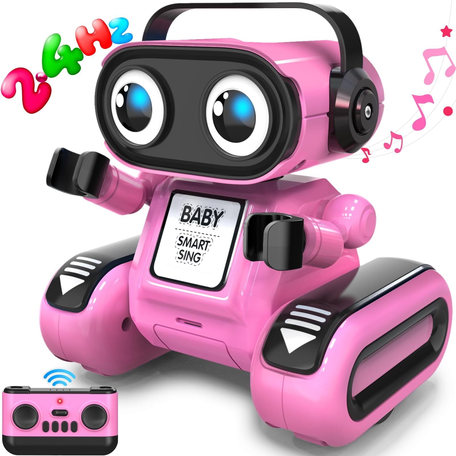 HopeRock Interactive RC Talking Dancing Kid Robotic Toy for Girls 4 10 LED Eyes Rechargeable Christmas Birthday Gift Walmart