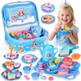 thumbnail image 1 of HopeRock 42PCS Tea Party Set for Little Girls, Pretend Play Princess Toys for Toddlers Girls Ages 3 4 5 6 Years, Birthday Gifts for Kids Girls 3-6 Years Old., 1 of 7