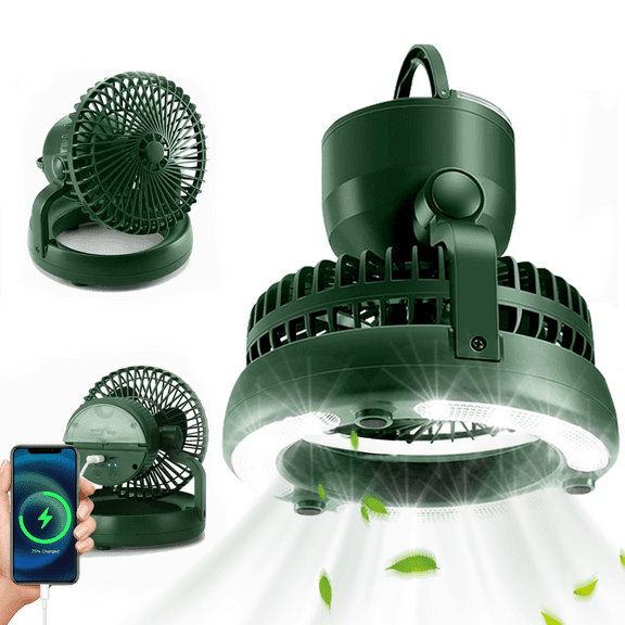 Hopedone Portable 3-Speed Rechargeable Camping Fan