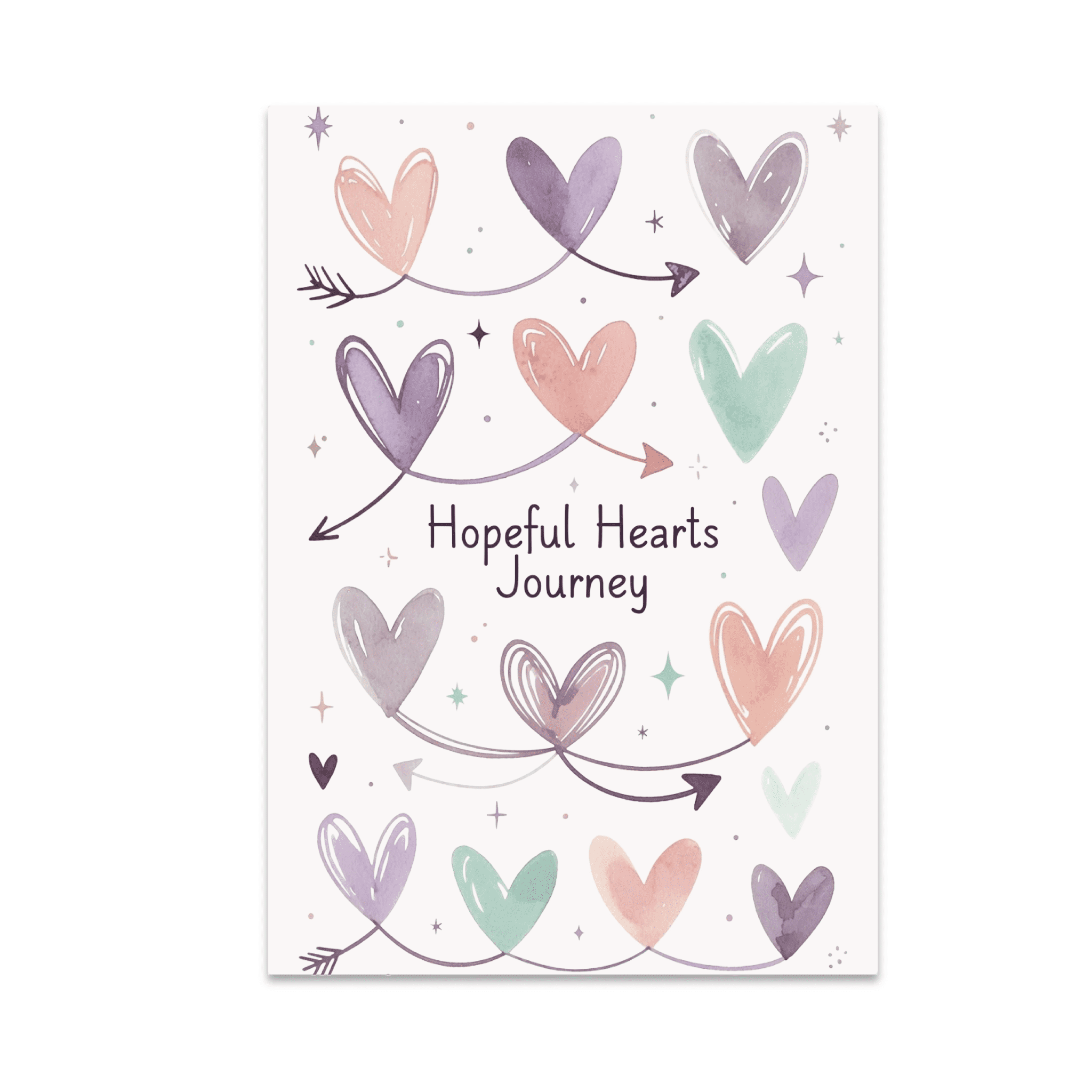 Hopeful Hearts Journey Poster Art - TTC Journey Supporter - 13x19 ...
