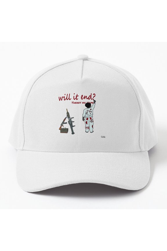 Hopeless Baseball Cap, Moody Statement Graphic Design, Classic Everyday Hat