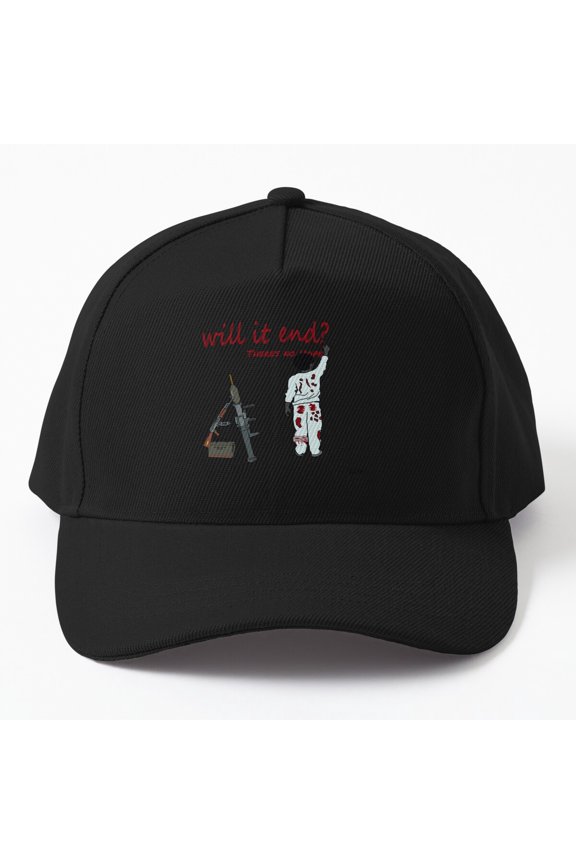 Hopeless Baseball Cap, Moody Statement Graphic Design, Classic Everyday Hat