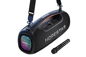 Hopestar 100W Wireless Bluetooth Speaker with Microphone & Carry Handle, Portable, Powerful Sound