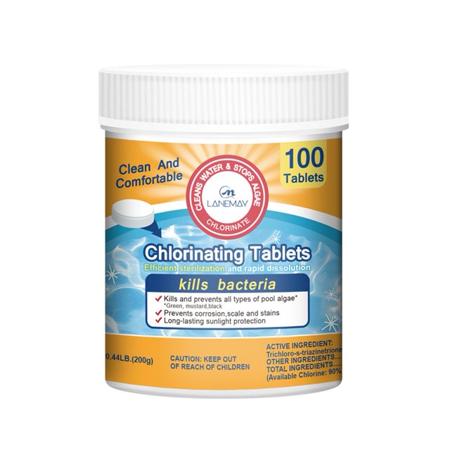 Hopet 100Pcs Chlorine Tablets Multifunction Instant Disinfection For