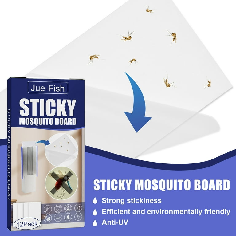 Hopet Household Sticky Insect Flying Insect Trap Board Fly Catcher Sticky  Fly Trap Indoor/Outdoor/Kitchen Extremely Sticky Fly Trap Board