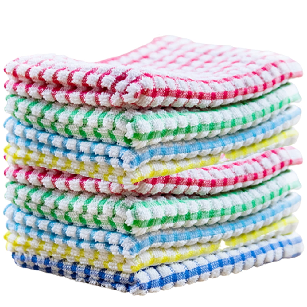 Hopet Kitchen Dish Towels, 12 Inch X 12 Inch Bulk Cotton Kitchen Towels