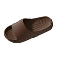 thumbnail image 1 of Hopeusnice Home Slippers Non-Slip Breathable Eva Materials Summer Shoes Open Toe Flat Heel Trendy Soft Moisture-Wicking Walking Shoes Brown 38, 1 of 7