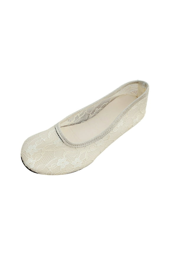 Sandals for Women Flat Heel Breathable Soft Pumps Shoes Trendy Non-Slip Mesh Materials Summer And Fall Shoes Women's Sandals Round Toe Flexible Walking Shoes White 43