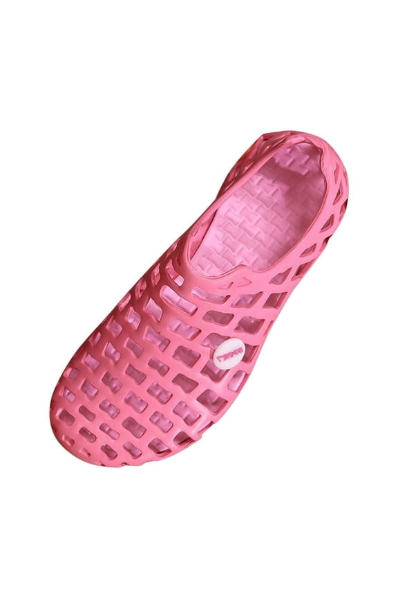 Sandals for Women Flat Heel Breathable Trendy Eva Summer And Fall Shoes Non-Slip Women's Sandals Soft Closed-Toe Sandals Almond Toe Shoes for Beach Almond Toe Outdoor Shoes Hot Pink 42