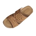 thumbnail image 1 of Hopeusnice Slippers for Women Soft Non-Slip PU Materials Summer Shoes Open Toe Women's Slippers Wedge High Heel Breathable Trendy Comfortable Elegant Shoes Bronze 36, 1 of 6
