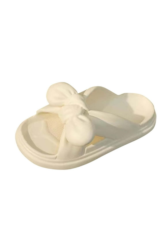Slippers for Women Thick-Soled Heel Breathable Non-Slip Women's Slippers Open Toe Sandals Soft Trendy Pvc Materials Summer Shoes Arch Support Shoes White 38