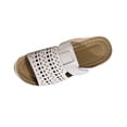thumbnail image 1 of Hopeusnice Wedges Shoes for Women Thick-Soled Wedge Heel Breathable Soft Trendy Women's Wedges Shoes Open Toe Sandals PU Materials Summer Shoes Non-Slip Comfortable Walking Shoes White 39, 1 of 7