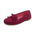 thumbnail image 1 of Hopeusnice Women's Flats Shoes Non-Slip Breathable Pumps Shoes Flock Materials Summer And Fall Shoes Soft Trendy Flat Heel Flexible Walking Shoes Hot Pink 36, 1 of 9