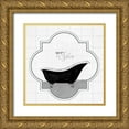 thumbnail image 1 of Hopfensperger 12x12 Gold Ornate Wood Framed with Double Matting Museum Art Print Titled - Peacock Bath IV, 1 of 4