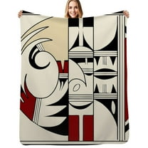 Hopi Pottery Flannel Blanket Warm Soft Bedding Throws Winter Camping Chair Sofa Bed