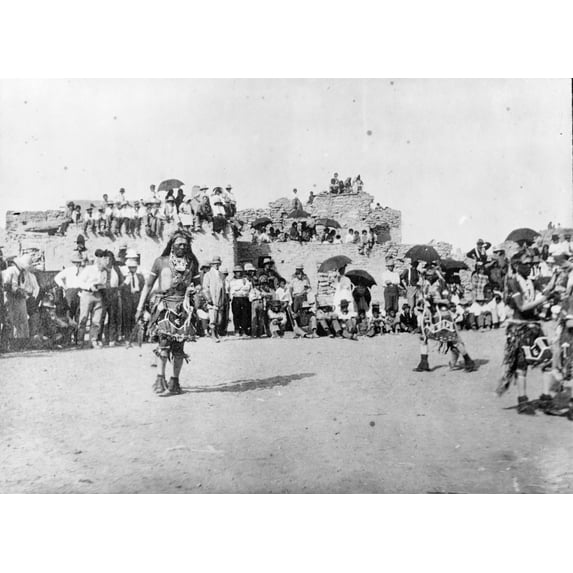 Hopi Snake Dance C1900. Nhopi Native Americans Performing A Snake Dance In Arizona C1900. Poster Print by