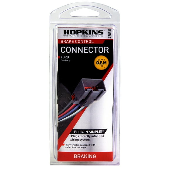 Hopkins 47855T Plug-In Simple Brake Control Connector for Ford F250 & F350 (2008-2011)