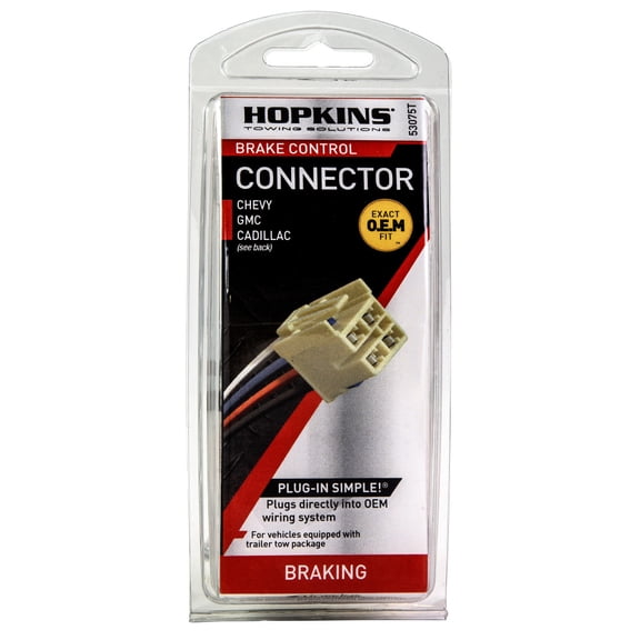 Hopkins 53075T Plug-In Simple Brake Control Connector for Chevrolet Silverado (2014)
