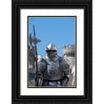 thumbnail image 1 of Hopkins, Cindy Miller 11x14 Black Ornate Wood Framed with Double Matting Museum Art Print Titled - Greece-Rhodes Medieval Old Town (UNESCO) Suit of armor with Palace of the Grand Master, 1 of 4