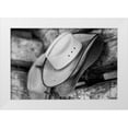 thumbnail image 1 of Hopkins, Cindy Miller 18x13 White Modern Wood Framed Museum Art Print Titled - USA-Colorado-Westcliffe Music Meadows Ranch Tack room-cowboy hat detail, 1 of 4