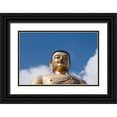 thumbnail image 1 of Hopkins, Cindy Miller 24x17 Black Ornate Wood Framed with Double Matting Museum Art Print Titled - Bhutan-Thimphu Kuensel Phodrang-aka Buddha Point-largest Buddha statue in the country, 1 of 4