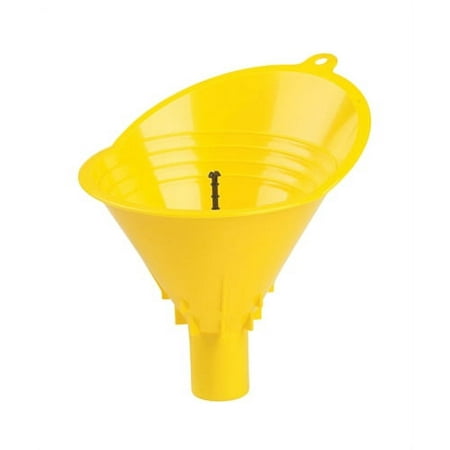 Hopkins FloTool Gas Gauge Task Specific Plastic Funnel Yellow, 10711PDQ3