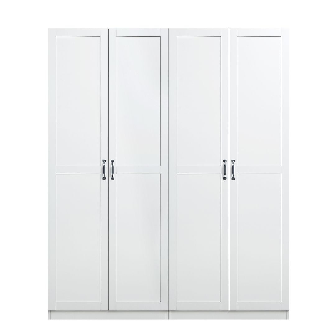 Hopkins Modern Freestanding Storage Closet with 7 Shelves in White (Set