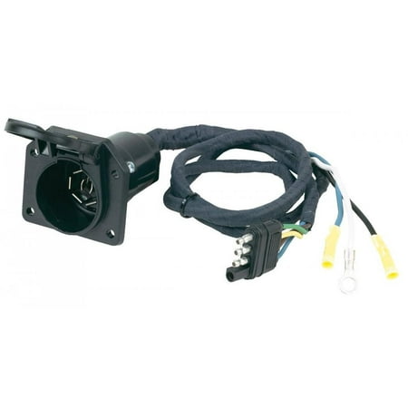 Hopkins Towing Solutions 47205 4-Wire Flat to 7 RV Plastic Blade Adapter