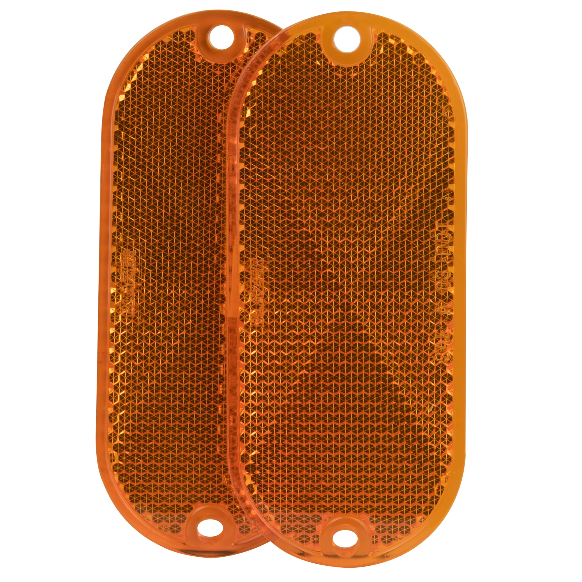 Hopkins Towing Solutions Oblong Stick-on Reflectors 2 Pack, Fits Trucks, Amber, B278SAW