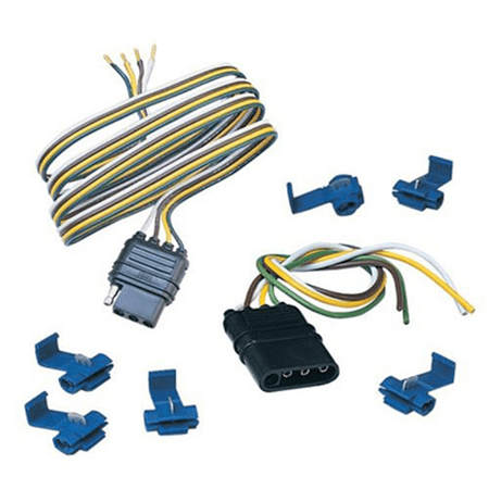 Hopkins Towing Trailer Connector Set 48 in. Vehicle Side 4 Flat, 48205