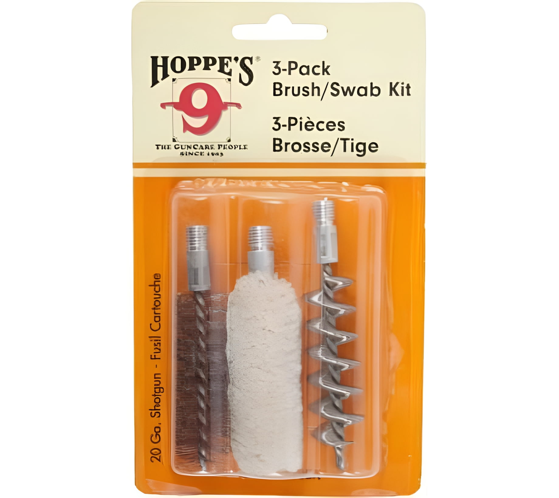 当店在庫してます！ Hoppe's 3-Pack Brush/Swab Kit - Shotgun Cleaning Kits, 12 洗浄・クリーナー剤