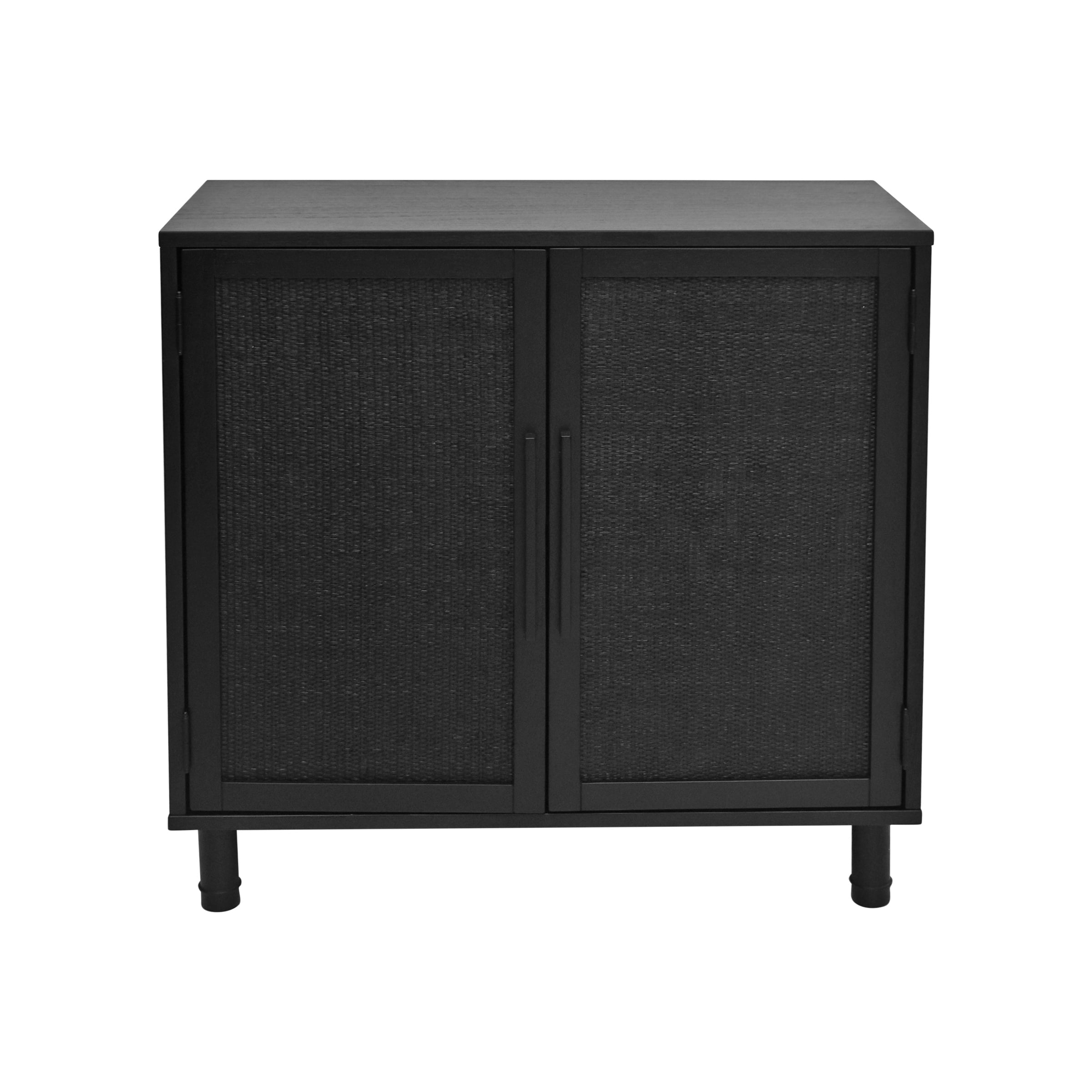 Hopper Studio Delancey 2 door Cabinet Black