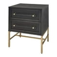 thumbnail image 1 of Hopper Studio Sophia Antique Black 2-Drawer Nightstand - Stylish Storage, 1 of 7